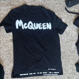 Alexander McQueen Graffiti T-Shirt 'Black/White'
